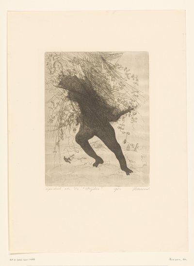 Soldat blessé bandant son pied - Adolphe Mouilleron