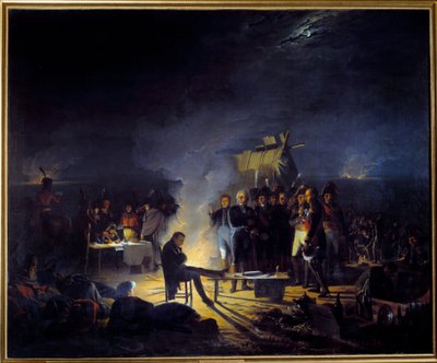 Bivouac de Napoléon Ier sur le champ de bataille de Wagram (5-6 juillet - Adolphe Roehn