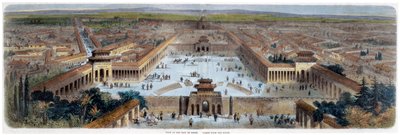 Vue de la ville de Pékin prise du sud, Chine, milieu du 19e siècle - Adolphe Rouargue