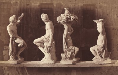 Quatre statues, vers 1868 - Adolphe Terris