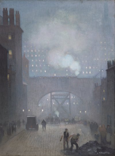 Rue York menant à la rue Charles, Manchester - Adolphe Valette