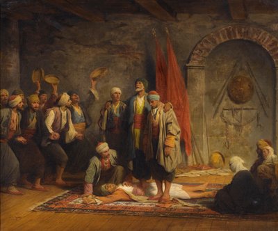 Cérémonie soufie Rifai - Adolphe Yvon