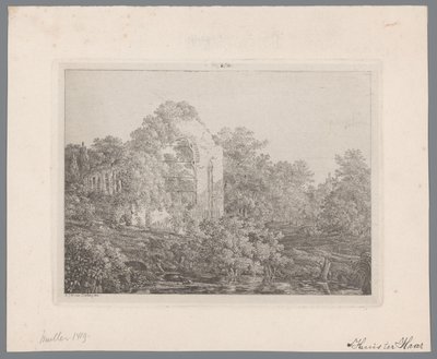 Vue sur les ruines du Château de Haar - Adriaan Jacob Willem van Dielen