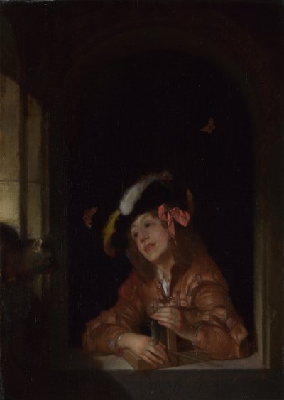 Un garçon avec une souricière, 1678 - Adriaan van der Werff