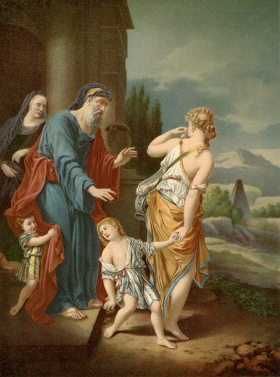 Répudiation de Hagar - Adriaan van der Werff