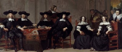 Les régents de la maison des vieux hommes et des femmes à Amsterdam - Adriaen Backer