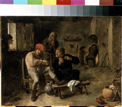 Scène dans la taverne d