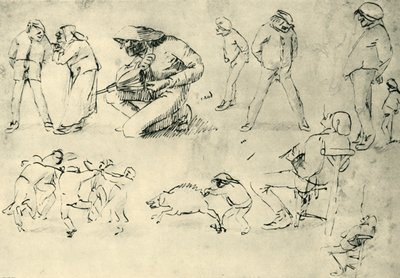 Études de figures, début du XVIIe siècle, 1943 - Adriaen Brouwer