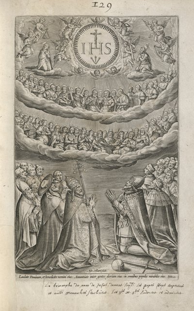Adoration du nom de Jésus - Adriaen Collaert