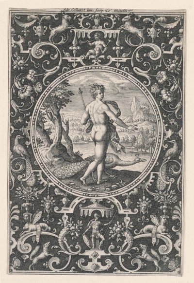 Junon, Planche 1, du Jugement de Paris - Adriaen Collaert