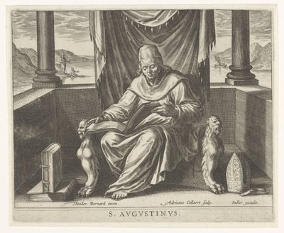 Saint Augustin - Adriaen Collaert