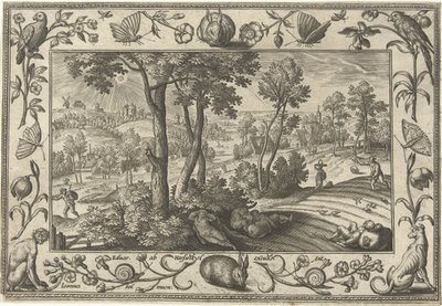 Mauvaises herbes dans le blé - Adriaen Collaert