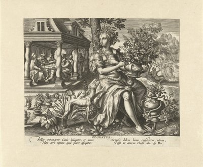 Odorat (Reuk) - Adriaen Collaert