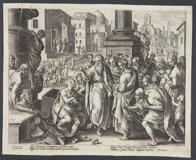 Saint Paul guérit un infirme à Lystre - Adriaen Collaert