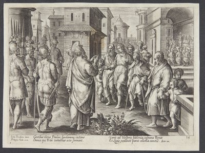 Saint Paul prêchant à Rome - Adriaen Collaert