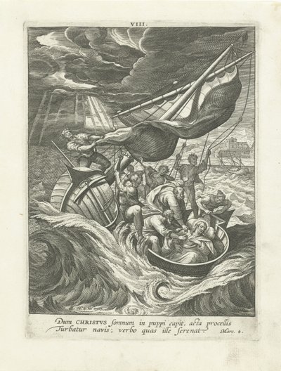 Tempête sur la mer de Galilée - Adriaen Collaert