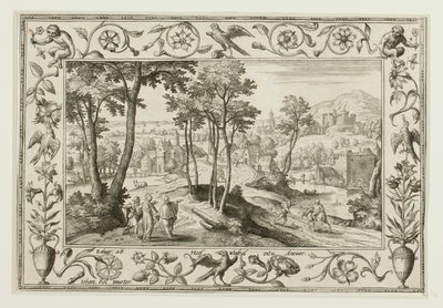 Le voyage à Emmaüs, tiré de Paysages avec scènes de l