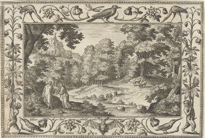 Tentations dans le désert - Adriaen Collaert