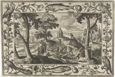 Chasse aux loups - Adriaen Collaert