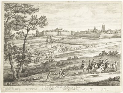 Vue de Béthune (feuille de gauche) - Adriaen Frans Boudewyns