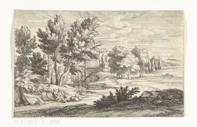 Paysage avec monument funéraire - Adriaen Frans Boudewyns