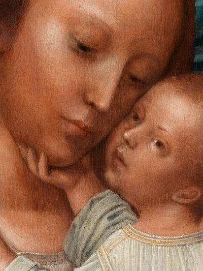 (détail) de la Madone avec Jean-Baptiste et Saint Jérôme - Adriaen Isenbrandt or Isenbrant