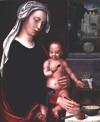 Madone et Enfant - Adriaen Isenbrandt or Isenbrant