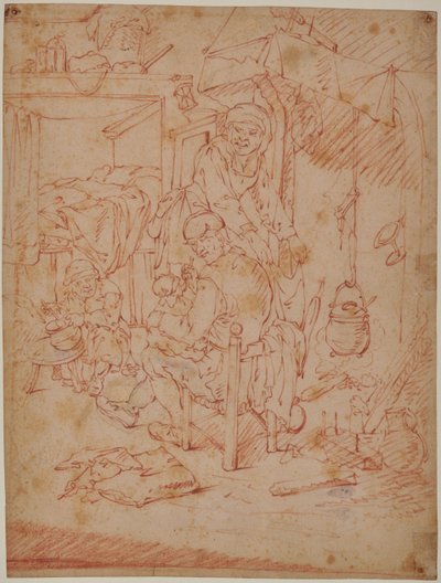 Intérieur hollandais - Adriaen Jansz. van (attr. to) Ostade