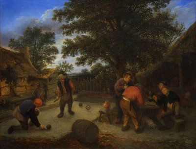 Joueurs de balle dans le jardin de l