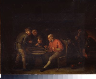 Flamands jouant aux dés - Adriaen Jansz. van Ostade