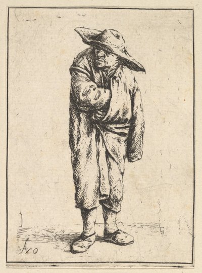 Paysanne enveloppée dans son manteau - Adriaen Jansz. van Ostade