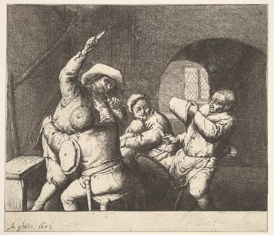 Le Coup de couteau, 1610-85 - Adriaen Jansz. van Ostade