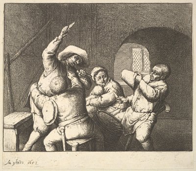 Le Coup de couteau - Adriaen Jansz. van Ostade