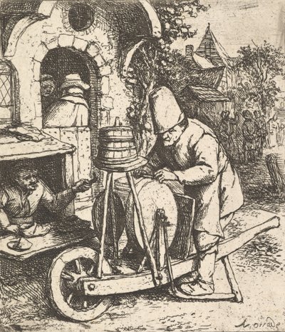 Le rémouleur, 1610-85 - Adriaen Jansz. van Ostade