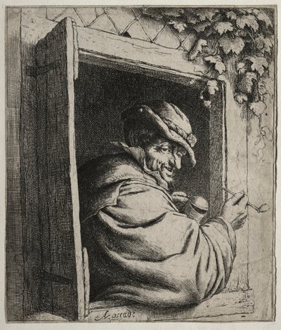 Le Fumeur à la fenêtre - Adriaen Jansz. van Ostade