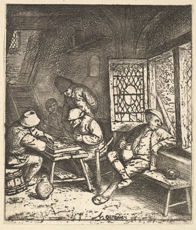 Joueurs de Tric Trac, 1610-85 - Adriaen Jansz. van Ostade
