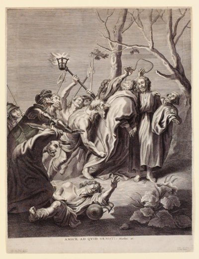 Image de la vie de Jésus. Amice, as quid venesti - Adriaen Lommelin