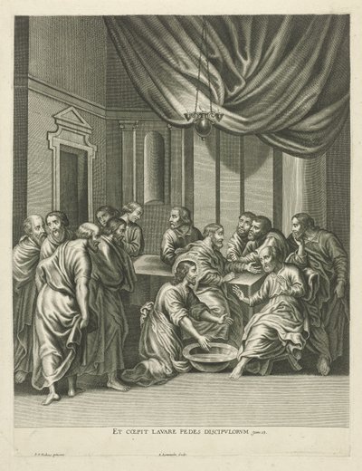 Le Lavement des pieds de Pierre - Adriaen Lommelin