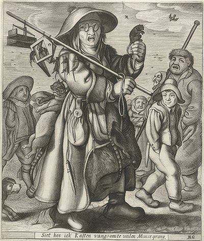 Mäusefänger (Muizenvanger) - Adriaen Matham