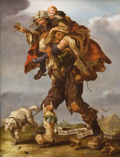 Allégorie de la pauvreté, années 1630 - Adriaen Pietersz van de Venne