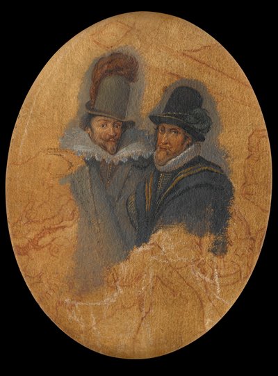 Portrait des princes Maurits (1567-1625) et Frederik Hendrik (1584-1647) - Adriaen Pietersz van de Venne