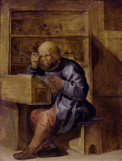 Le correcteur Cornelis Kiel au travail, première moitié du 17e siècle - Adriaen Pietersz. van de Venne