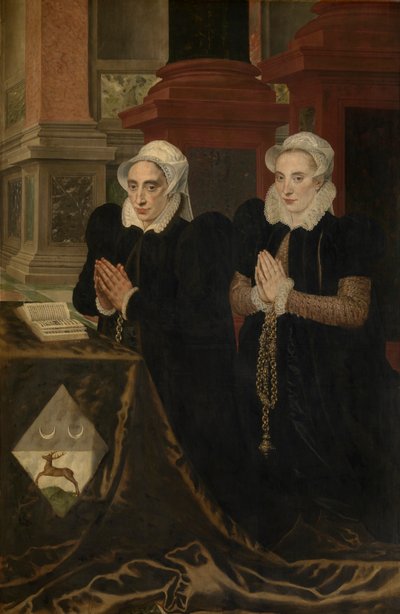 Calvaire et la Famille de Gillis de Smidt et Maria de Deckere - Adriaen Thomasz Key