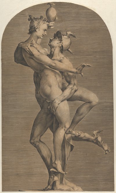 Mercure enlevant Psyché - Adriaen de Vries