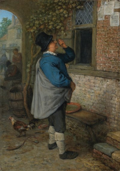 Un homme qui lit les nouvelles (Vue) - Adriaen van Ostade