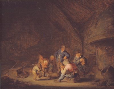 Une pièce dans un cottage - Adriaen van Ostade
