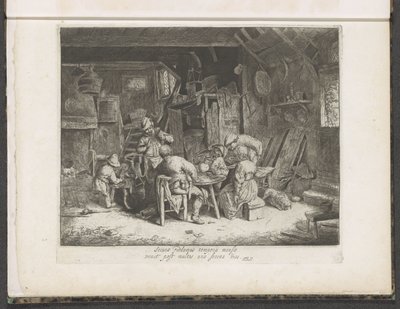 Paysans à un repas dans une auberge - Adriaen van Ostade