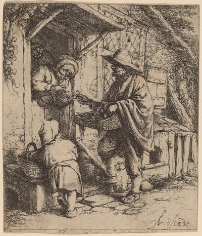Vendeur de lunettes - Adriaen van Ostade