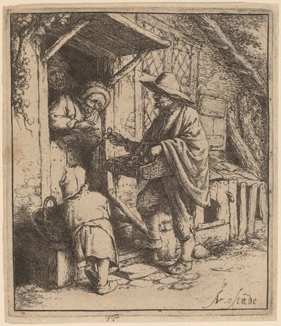 Vendeur de lunettes - Adriaen van Ostade