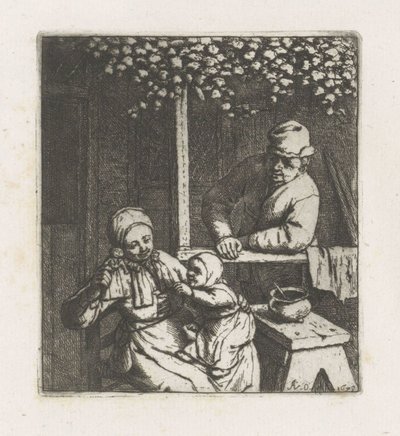 Enfant tendant la main vers une poupée - Adriaen van Ostade